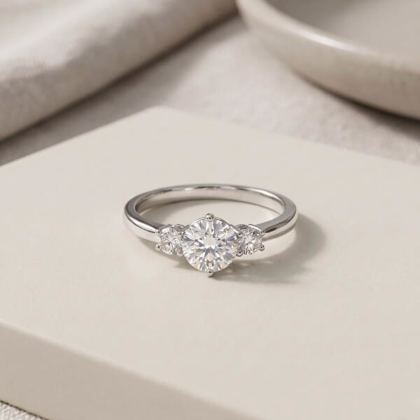 Diamant forlovelsesring i hvitt gull 0.50 ct - ABR01168hv050