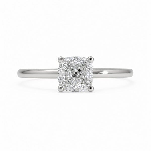 Forlovelsesring med Square cushion Lab Grown diamant i 1.03 ct og River (E) - VVS2 - ABR21644LGHG