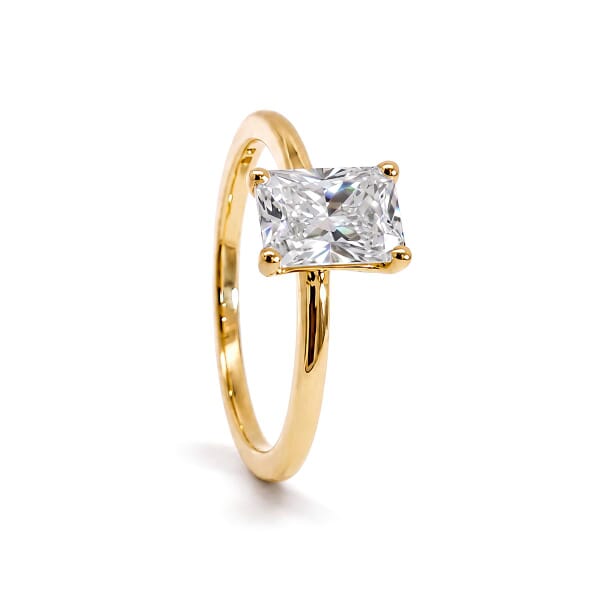 Forlovelsesring med Radiant cut Lab Grown diamant i 1.03 ct og River (E) - VVS2 - ABR21641LGGG