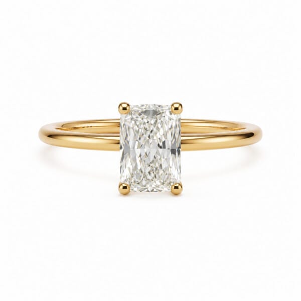 Forlovelsesring med Radiant cut Lab Grown diamant i 1.03 ct og River (E) - VVS2 - ABR21641LGGG Forlovelsesring med Radiant cut Lab Grown diamant i 1.03 ct og River (E) - VVS2 - ABR21641LGGG
