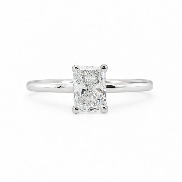 Forlovelsesring med Radiant cut Lab Grown diamant i 1.05 ct og River (E) - VVS2 - ABR21641LGHG