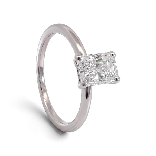 Forlovelsesring med Radiant cut Lab Grown diamant i 1.05 ct og River (E) - VVS2 - ABR21641LGHG