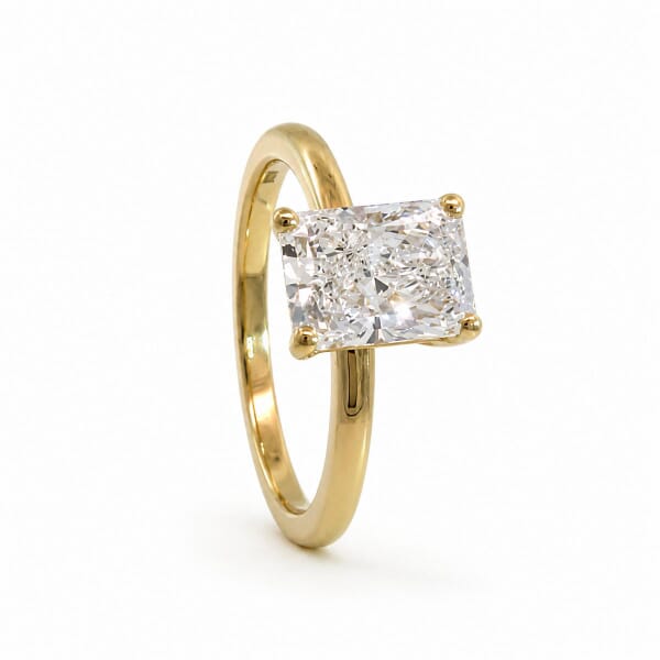 Forlovelsesring med Radiant cut Lab Grown diamant i 1.53 ct og River (E) - VVS2 - ABR21642LGGG Forlovelsesring med Radiant cut Lab Grown diamant i 1.53 ct og River (E) - VVS2 - ABR21642LGGG