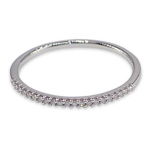 Diamantring i hvitt gull med 0.09 ct W-Si - BUR536727 Diamantring i hvitt gull med 0.09 ct W-Si - BUR536727