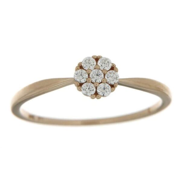 Gullring med zirkonia -593741