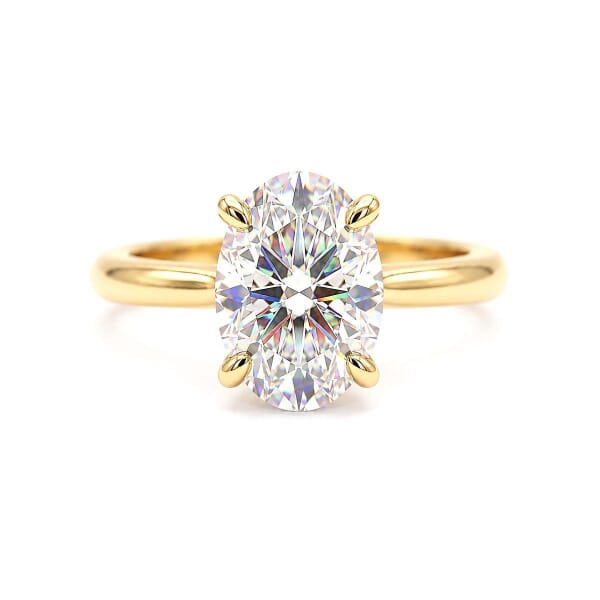 Vis detaljer for Forlovelsesring med Oval Lab Grown Radiant diamant 1,55 carat River (D)VVS2 i gult gull 14kt - HR0725Hgg Bilde av Forlovelsesring med Oval Lab Grown Radiant diamant 1,55 carat River (D)VVS2 i gult gull 14kt - HR0725Hgg