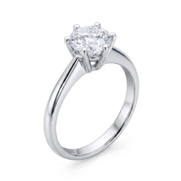 Forlovelsesring i hvitt gull med lab grown diamant 0,70 ct River (E) - VVS2. Diona - 18001070LG