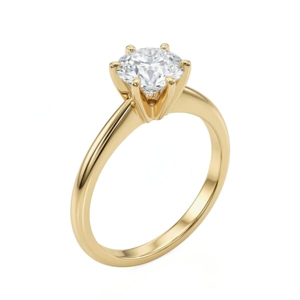 Forlovelsesring i gult gull med lab grown diamant 1,00ct River (D) VS2 - LG698511621 Forlovelsesring i gult gull med lab grown diamant 1,00ct River (D) VS2 - LG698511621