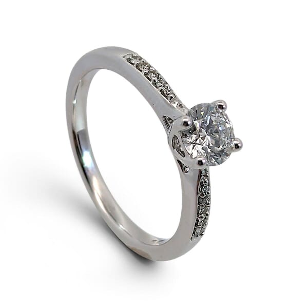 Bilde av Forlovelsesring i hvitt gull med Lab Grown diamant 0.51 ct - LGABR01139hv051