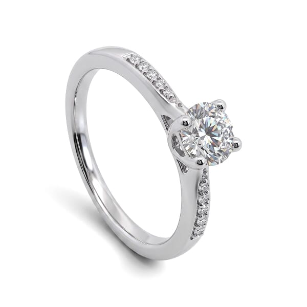 Forlovelsesring i hvitt gull med Lab Grown diamant 0.51 ct - LGABR01139hv051