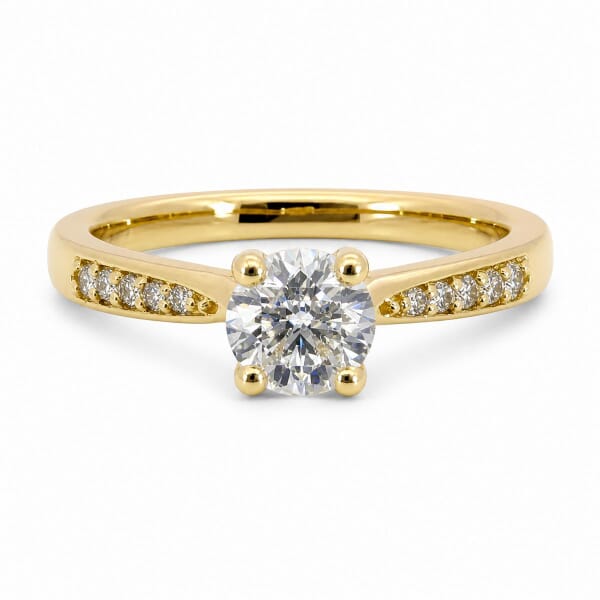 Forlovelsesring i gult gull med Lab Grown diamant 0.50 ct - LGABR01167g050 Forlovelsesring i gult gull med Lab Grown diamant 0.50 ct - LGABR01167g050