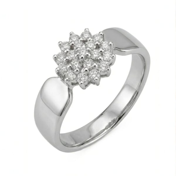 Diamantring i hvitt gull med 0,25 ct TW-P - SL8409