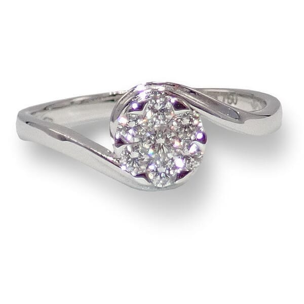 Diamantring i gull 18 kt med 0.25 ct W-Si - SL8523 Diamantring i gull 18 kt med 0.25 ct W-Si - SL8523