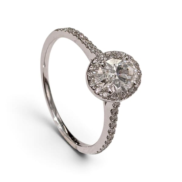 Vis detaljer for Halo diamantring med diam. 0,50 ct River E VSI - VDA050013hv Bilde av Halo diamantring med diam. 0,50 ct River E VSI - VDA050013hv
