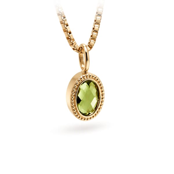 Gullsmykke i 14kt gull med peridot - coc2500peridot