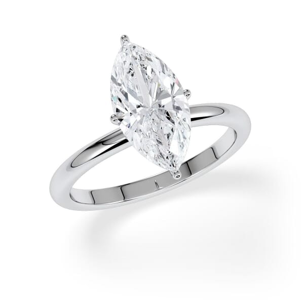 Forlovelsesring Marquise med Lab Grown diamant i 2.00 ct og River (D) - VS1- ru-mar-200 Forlovelsesring Marquise med Lab Grown diamant i 2.00 ct og River (D) - VS1- ru-mar-200